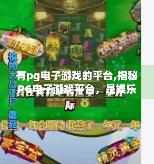 有pg电子游戏的平台,揭秘PG电子游戏平台,是娱乐天堂还是陷阱深渊?