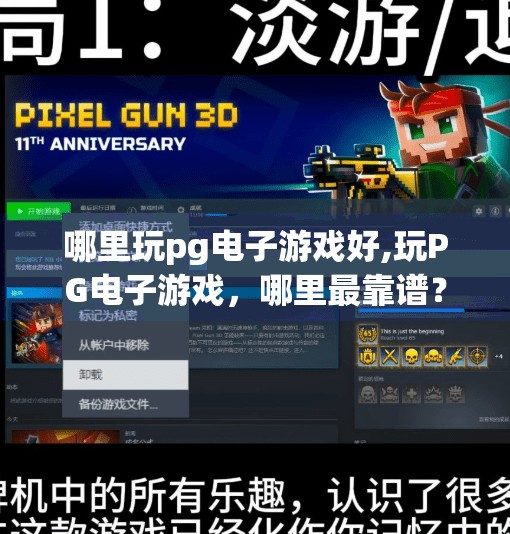 哪里玩pg电子游戏好,玩PG电子游戏，哪里最靠谱？这份避坑指南请收好！